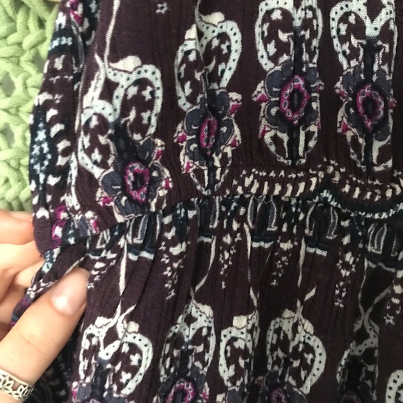 Purple Pattern Dress - Picture 3 of 4